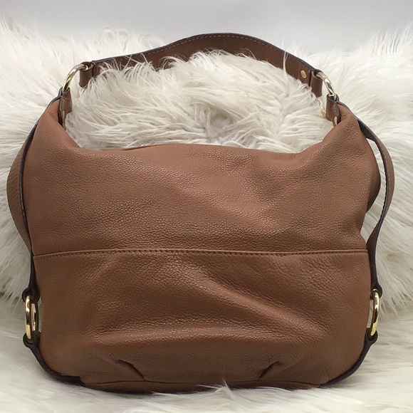 Michael Kors Brown Pebble Leather HOBO Shoulder Bag - Picture 5 of 16